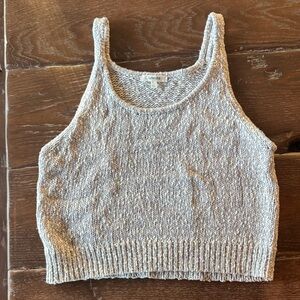 Splendid Light Gray Knit Tank Top